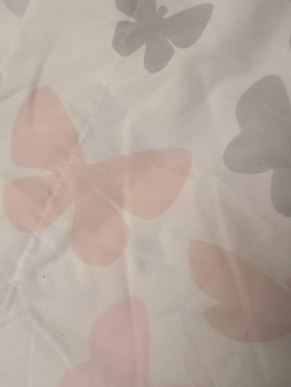Butterfly Print Twin Flat, Fitted Sheet One Single Standard Pillow Case - Picture 3 of 7
